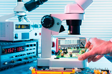sector intrumentación microscopio PCB circuito impreso Trelec Bilbao Technology Centre